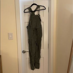 American Eagle Olive Green Overalls